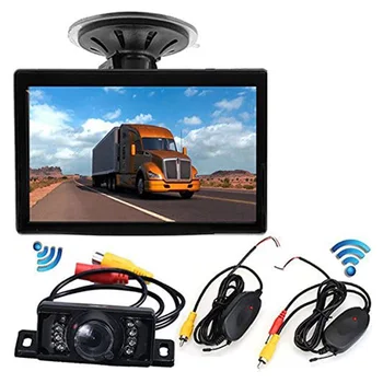 

Wireless Car Vehicle Reversing Backup Camera Kit 5 inch Monitor + 7 LEDs Waterproof Night Vision Rear View Camera