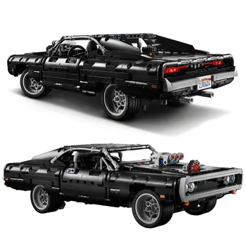 

Building Block For Moc 42111-1 Sports Car Series Dom Dodge Charger Creator Expert Super Car Bricks Set Vehicle Model Kid Gift