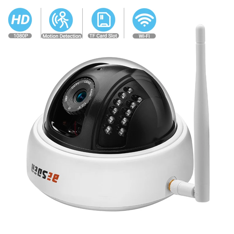 

BESDER Wide Angle 1080P 720P 960P Wireless IP Camera P2P Motion Detect Wifi & Wired CCTV Camera IP With TF Card Slot P2P Yoosee
