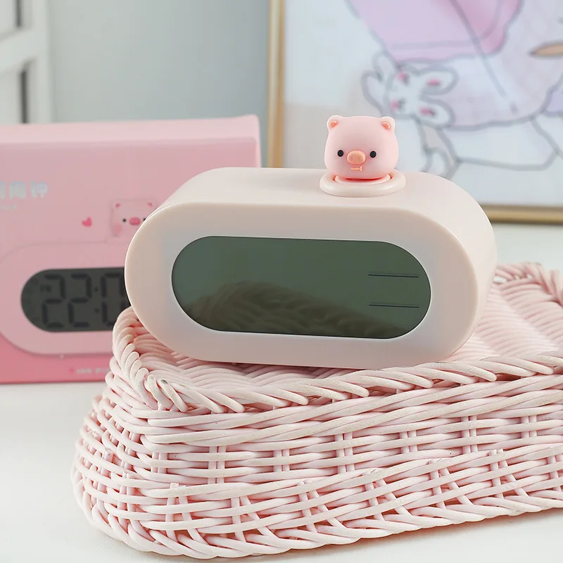 

Little Pig Oval Electronic Alarm Clock