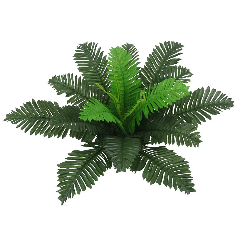 1 Pcs Simulation Plant 18 Heads Plastics Fake Green Leaves Home Room Decoration Home Decor