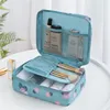 Cosmetic Bag Organizer Waterproof Portable Makeup Bag Mini Solid Color Flamingo Travel Toiletry Storage Bag Beauty Wash Pouch 2