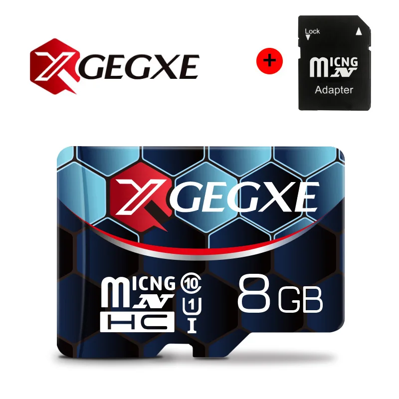 Карта памяти XGEGXE Extreme Pro Micro SD, 8 ГБ/16 ГБ/32 ГБ/64 Гб/128 ГБ, класс 10, карта памяти Micro SD для смартфонов samsung, флеш-карта - Емкость: 8GB-Adapter
