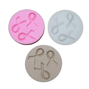

DIY AIDS Cancer Awareness Bow Keychains Mold Silicone Red Ribbon Bow Epoxy Resin Mold Jewelry Making Tools Colors Random