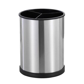 

Flatware Drainer Stainless Steel Rotating Organizer Container Utensil Holder Forks Chopsticks Stand Multifunctional Spoon Modern