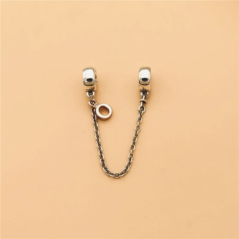 

Cefuny 925 Sterling Silver Dangling Crown O Safety Chain Charm Fit for Snake Bracelet and Bangle Diy Charm Making Wholesale