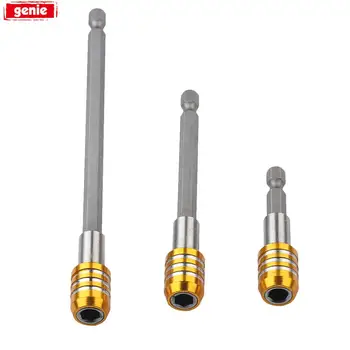 

1pc 1/4 Inch Hex Shank Quick Release Screwdriver Bit Holder Extension Bar 60mm 100mm 150mm