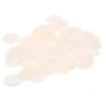 

Plate Beads 100X Nacre Pearl Shell Round 35mm White