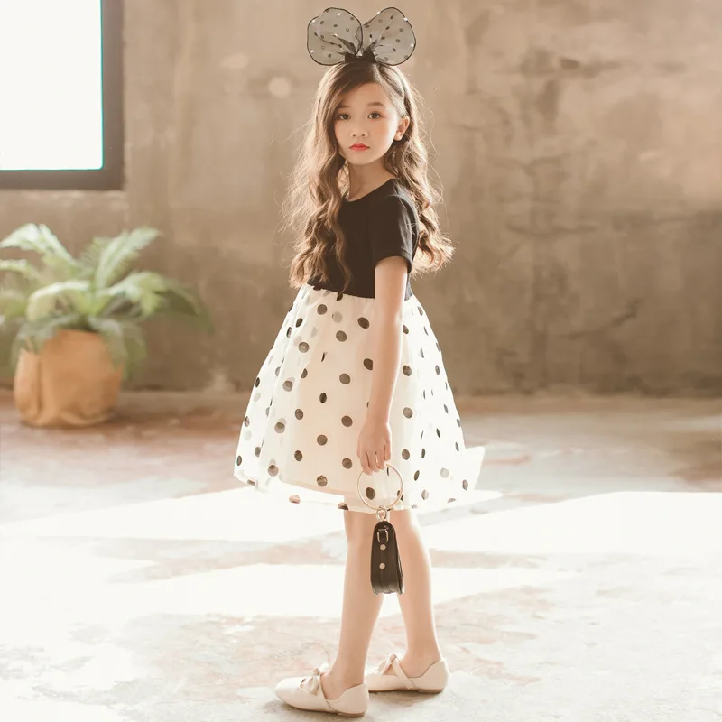 2018 Spring Korean-style Girls Organza Contrast Color Polka Dot Printed Short Sleeve Tutu Dress
2018 Spring Korean-style Girls Organza Contrast Color Polka Dot Printed Short Sleeve Tutu Dress