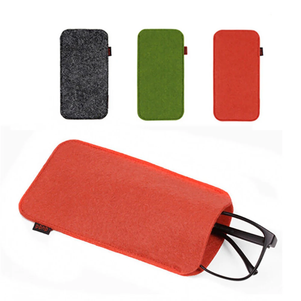 1PC Unisex Glasses Case Soft Felt Cloth Sunglasses Bag Glasses Pouch Eyewear Protector Glasses Accessories High Quality