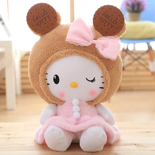 50cm/70cm Large Girly Heart Plush Kawaii Anime Plush Biscuits Kitty Soft Stuffed Doll Cute Plush Dolls Kids Toys Girl Gifts