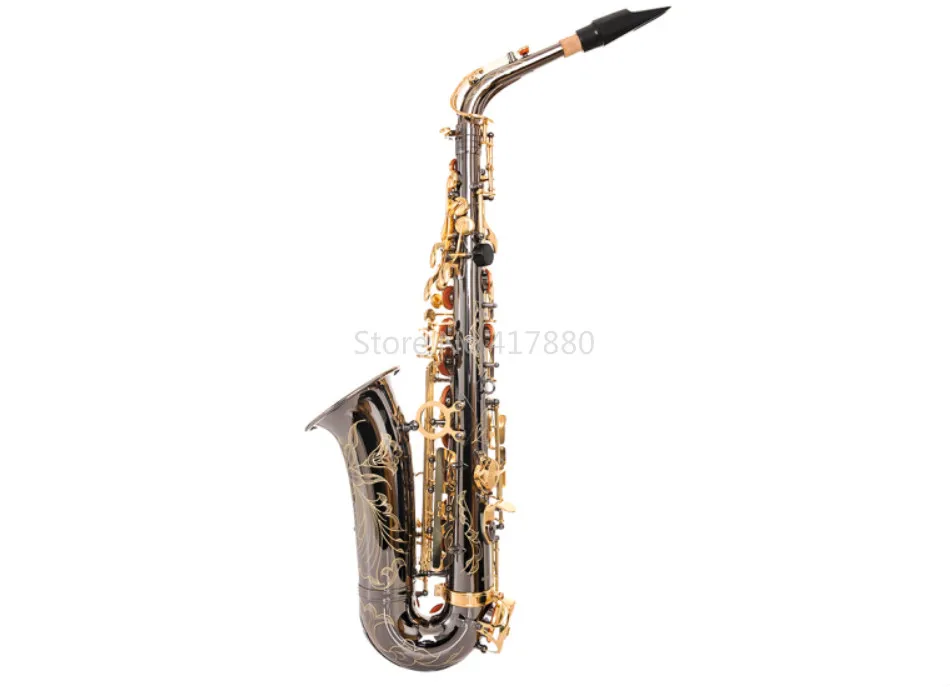 SADSN SAS-680 Eb Tune альт саксофон латунь черный никель золото Кнопка Alto саксофон музыкальный инструмент с мундштуком чехол