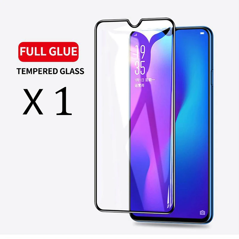 Black X1 ДЛЯ VIVO Y11 защитная пленка из закаленного стекла для Vivo Y12 Y15 Y17 9D пленка на весь экран V17 Glass - Цвет: Black X1