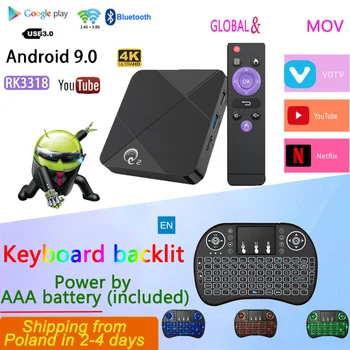 

Top TV box MINI Q2 4k tv box andriod android TV 9.0 media player lifetime global Google for tv box only no channels included