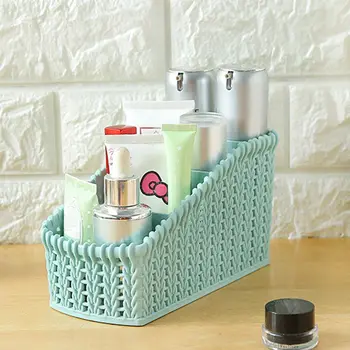 

Desktop Storage Basket Sundries Organizer Makeup Tableware Storage Rack Shelf Table Sundries Bathroom Supplies