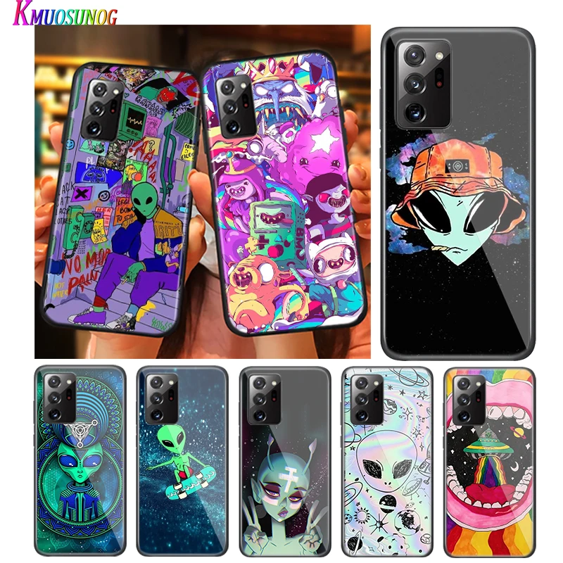 Эстетичный чехол для телефона с мультяшным инопланетянином Samsung Galaxy S20Ultra S20 Plus S10
