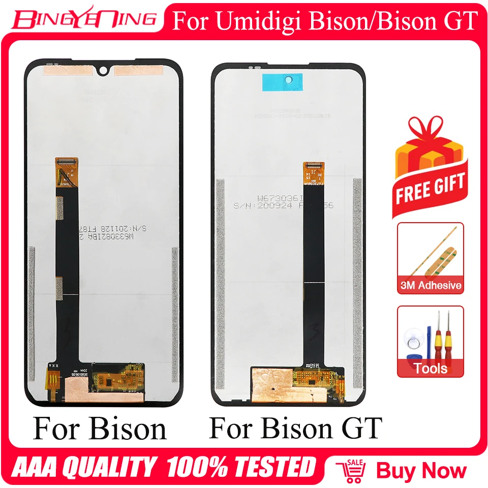 Оригинальный ЖК-дисплей UMIDIGI Bison Pro + сенсорный экран для 2021 BISON GT с инструментами и