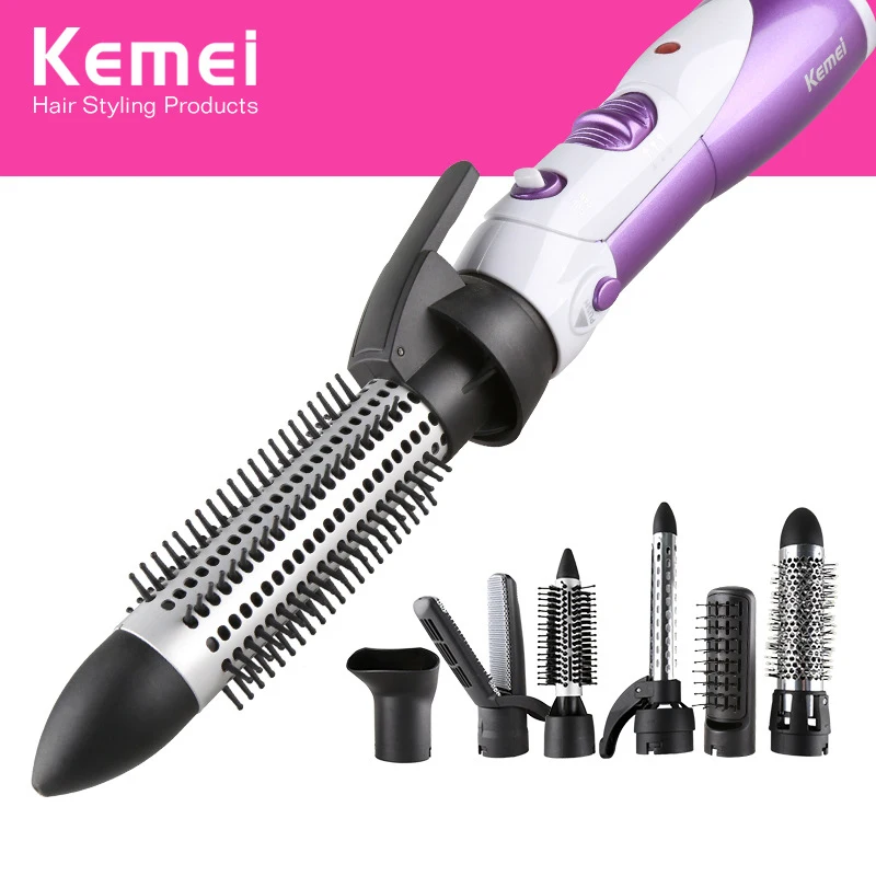 Kemei 7в1 Фены Многофункциональные бигуди для волос портативные Горячие и холодное бигуди утюжок для волос утюжок инструмент для укладки волос KM-585