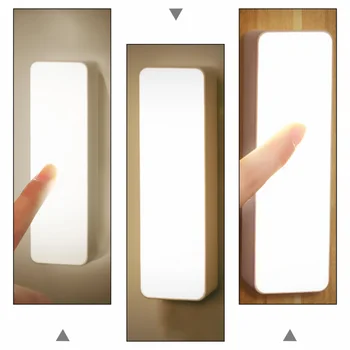 

1pc Magnetic Wall Lamp Night Light LED Lamp Rechargeable Sleeping Light for Dormitory Bed Home Student