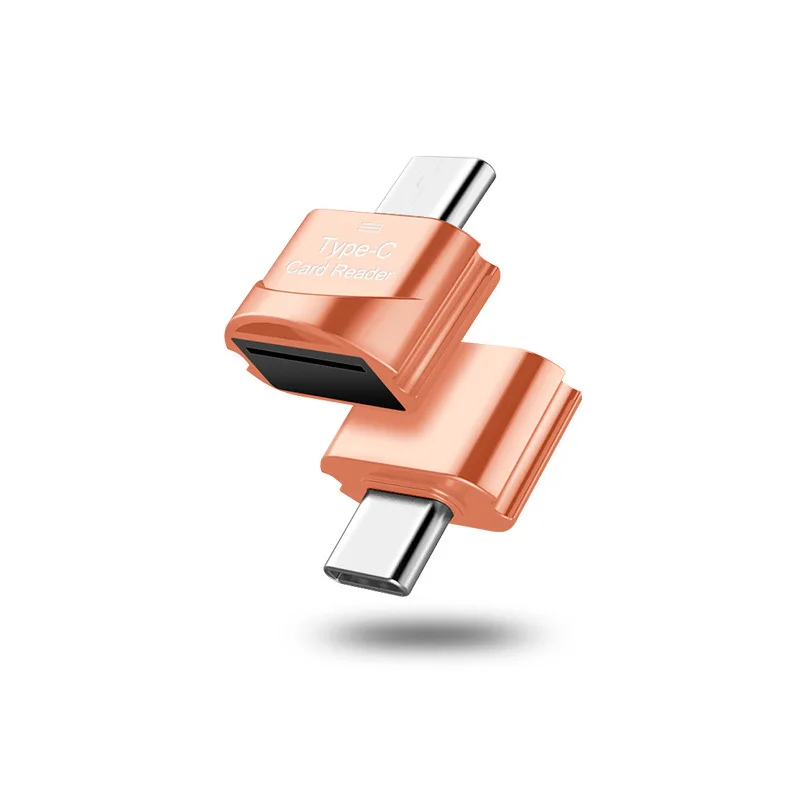 USB-C OTG адаптер для смартфонов Android/Планшеты/ПК/ноутбук USB 2,0/1,1 Тип C Micro TF/SD/Micro SD кардридер Тип C - Цвет: 04 orange
