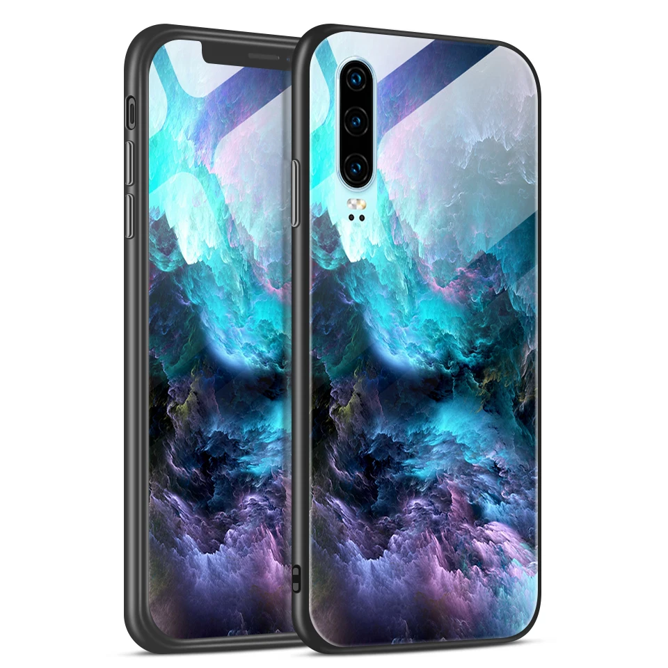 Чехол для телефона huawei P30 Lite Pro закаленное стекло чехол для huawei ELE VOG MAR L29 L04 LX1 P30Pro роскошный противоударный жесткий чехол - Цвет: H109
