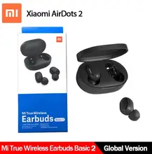 Versão global xiaomi redmi airdots 2 tws sem fio bluetooth 5.0 fone de ouvido sem fio 2