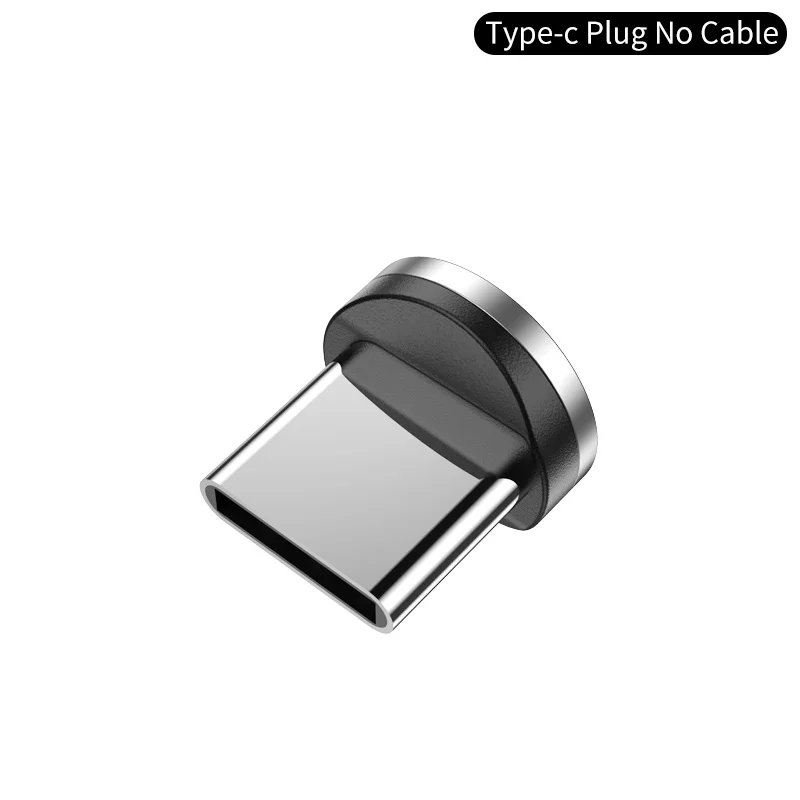 YKZ Магнитный USB кабель Micro USB кабель для iPhone samsung Android Быстрая зарядка Магнит usb type C кабель Шнур для мобильного телефона - Цвет: Type C Plug NO Cable
