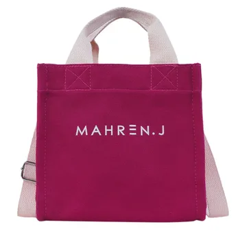 

Fashion Women’s Solid Color Simple Style Canvas Shoulder Bag Messenger Bag Designer Bags Bolsa de ombro das mulheres#30