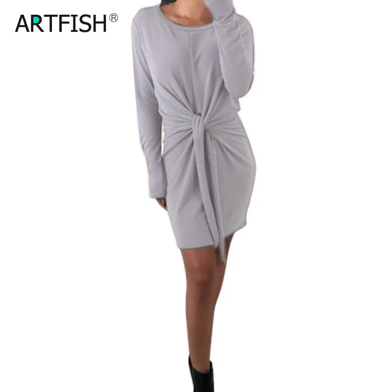 

Autumn Fashion Women Knitted Mini Dresses Bandage Warm Winter Black Elegant Ladies Party Club Outwear 2019 OL Workwear GV262