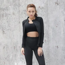 Спортивные толстовки для бега, женская тонкая куртка с воротником-стойкой, куртка для спортзала, фитнес куртка с неровным рисунком, пальто на молнии, куртки для йоги