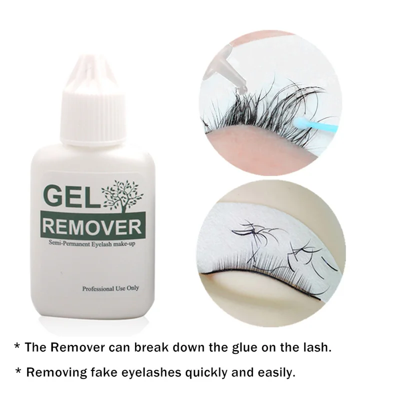 Eyelash Glue Professional Eyelash Extension Glue Salon Use Eyelash Cleaner Primer Gel Remover Makeup Tools Kits - Цвет: Remover 15ml (only)