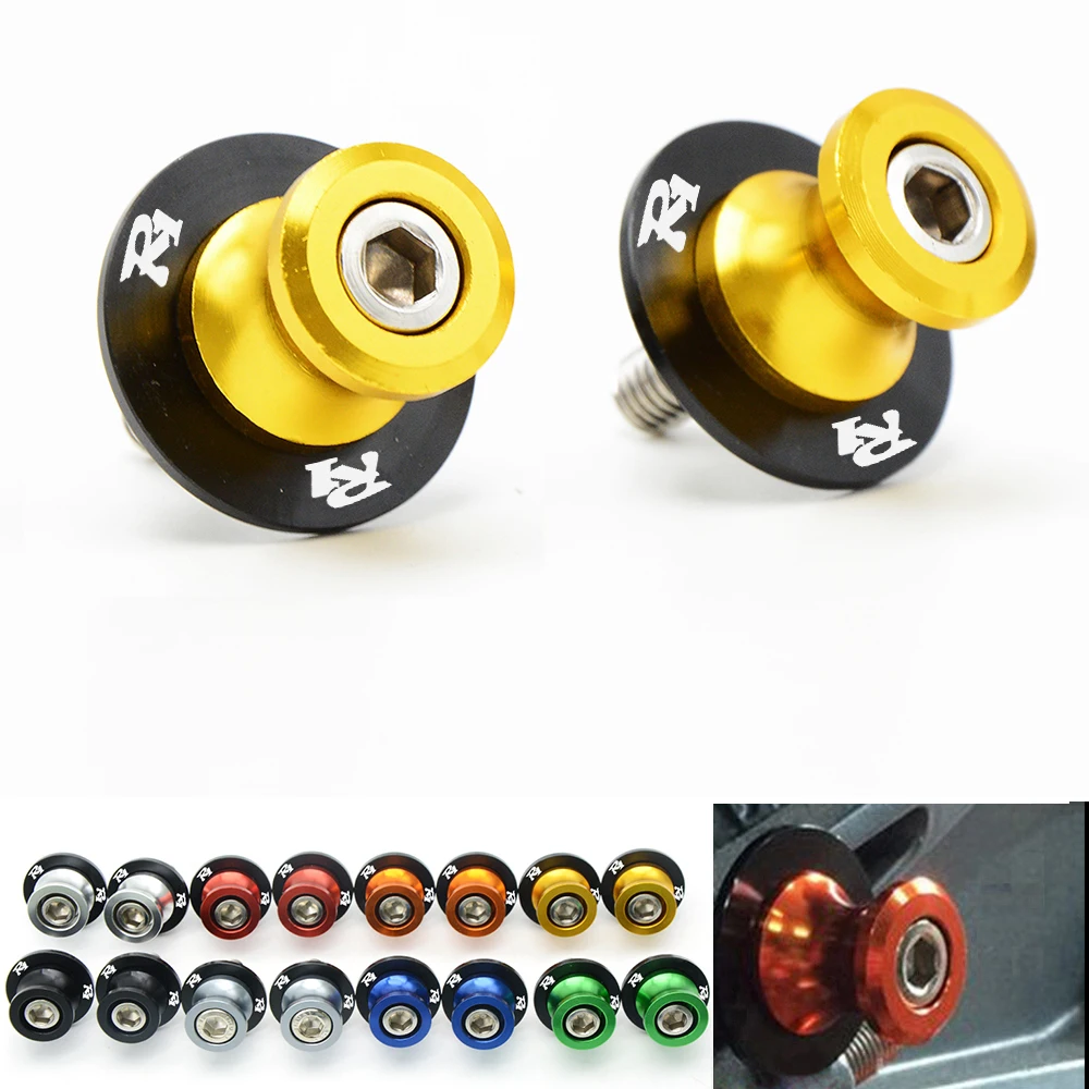 motobike accessories  Motorcycle CNC Swingarm Sliders Spools screws bolts for  Yamaha R1 2014 2015 2016 14-16