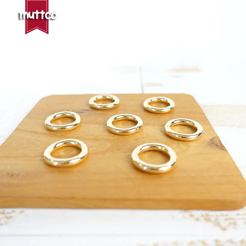 50pcs/lot Metal O Ring non-Welded nickel plated loop Ring for 15mm dog collar Chain leather belt environmental connect buckle