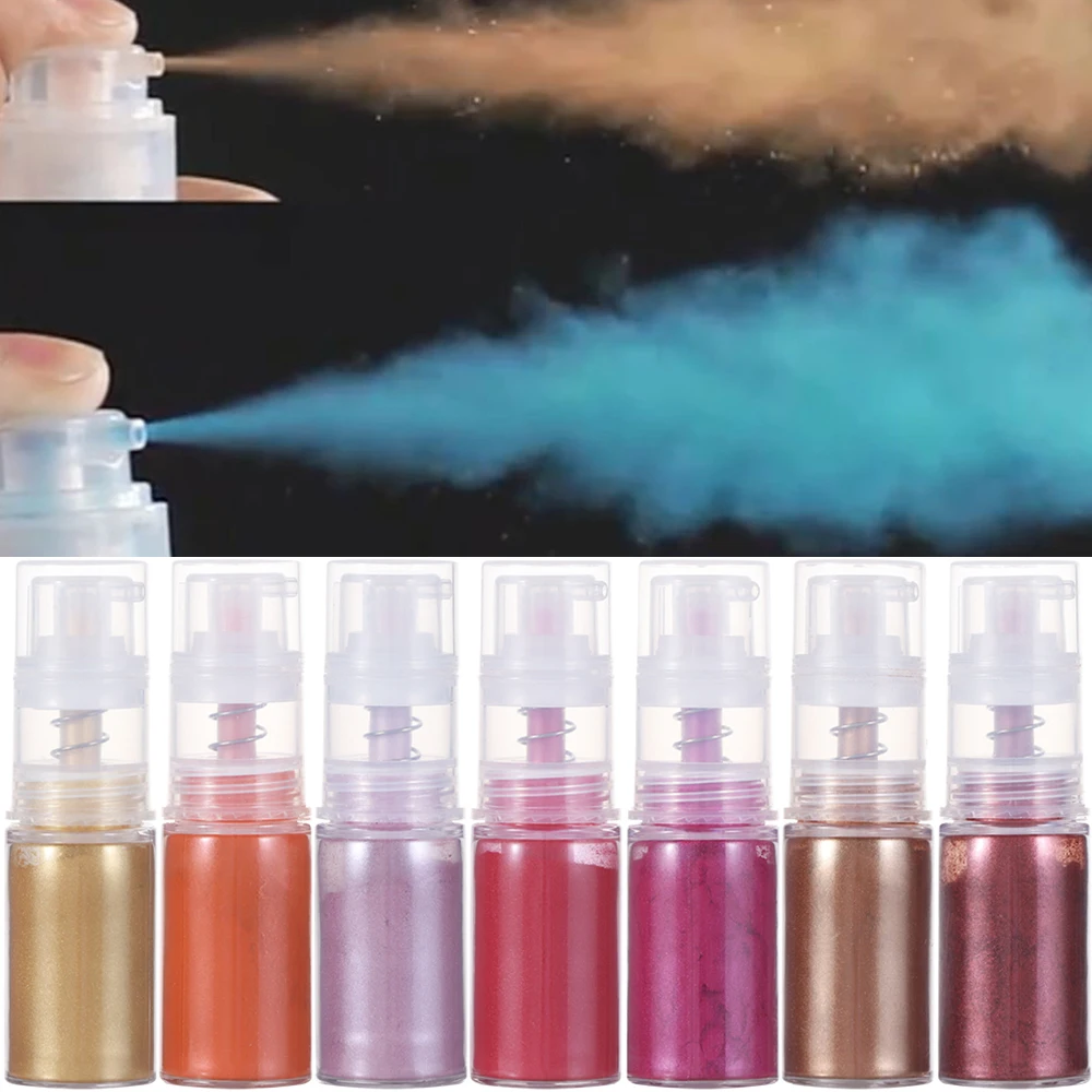 

5g Edible Gold Powder Mousse Spray Bottle Baking Color Dust Cake Fondant Macaron Chocolate Decor Glitter Powder Baking Supply
