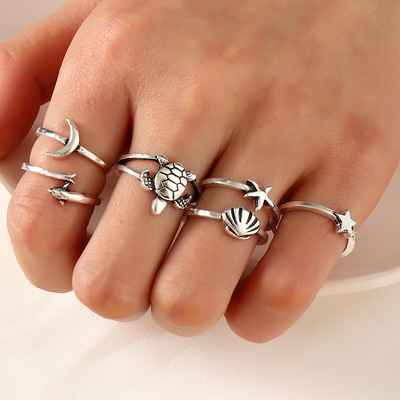 New Ins Temperament Pearl Ring For Women Fashion And Popular Opening Adjustable Ring Retro Combination Banquet Gift