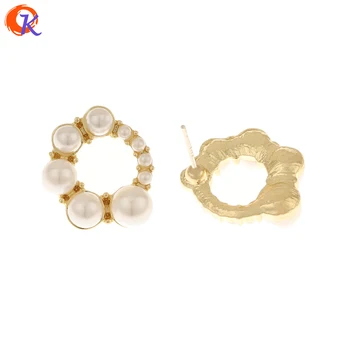 

Cordial Design 50Pcs 15*17MM Earrings Stud/Jewelry Accessories/DIY Making/Loop Shape/Imitation Pearl/Hand Made/Earring Findings