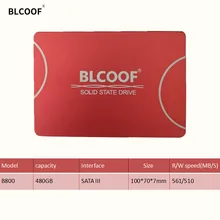 BLCOOF SSD TLC 2,5 дюймов hdd sata Внутренний твердотельный 480GB disco duro SSD B800 жесткие диски для ноутбуков и настольных компьютеров