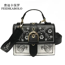 Bolso cuadrado pequeño para mujer, bandolera de piel sintética, color negro, Estilo Vintage, a la moda, 2021