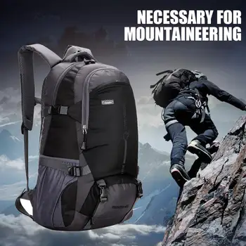 

Hot Sale Travel Bags Not Easy to Damage Deformation Outdoor Riding 45L Backpacks Nylon Climbing Rucksack Large Capacity Knapsack