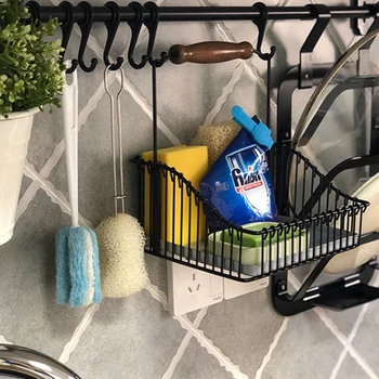 Iron Storage Basket Hanging Shelf Wire Rack Cabinet Basket Kitchen Bathroom Storage Organizer Cupboard Home Finishing Basket Buy At The Price Of 22 58 In Aliexpress Com Imall Com
