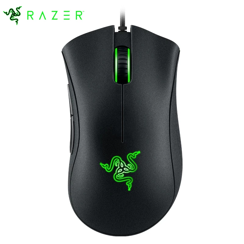 Оригинальная Проводная игровая мышь Razer DeathAdder Essential 6400DPI оптический сенсор 5