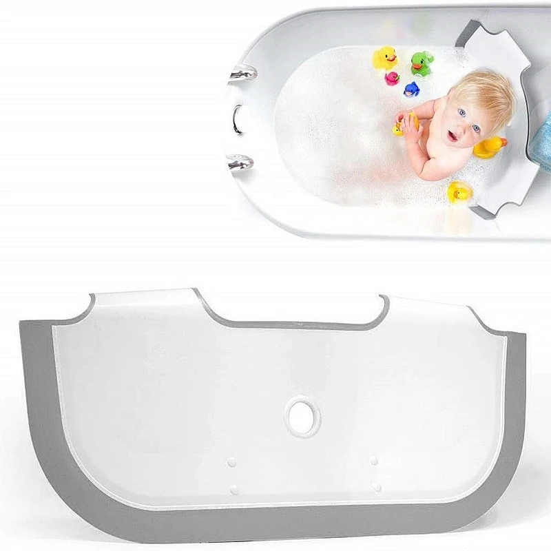 Draagbare Pp Baby Douche Bad Dam Verstelbare Baby Bad Accessoires Water Baffle Siliconen Zuignap Bad Separator|Baby badje| - AliExpress