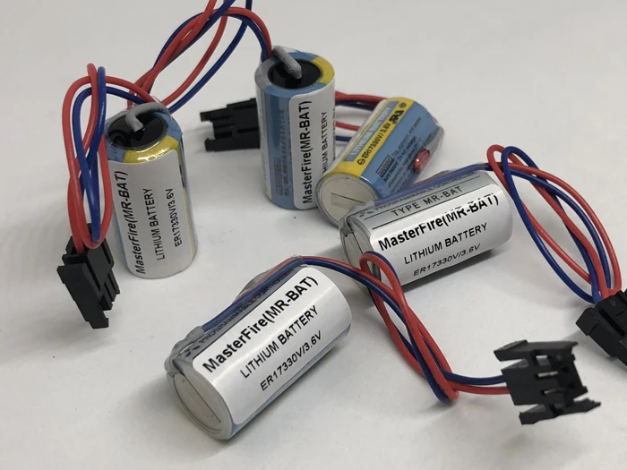 MasterFire 4 шт./лот аккумулятор для ER17330V MR-BAT CNC 3,6 V 1700mah PLC литиевые батареи с вилками