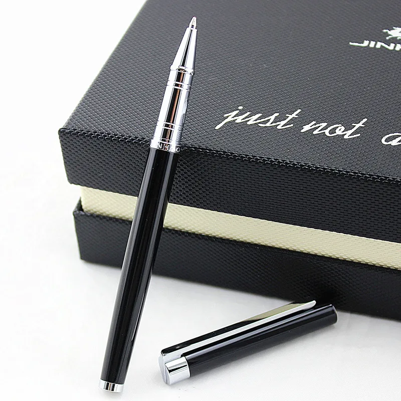 Jinhao металлические шариковые ручки с черными чернилами, роскошная шариковая ручка с подарочной коробкой для бизнес-письма, офиса, школы