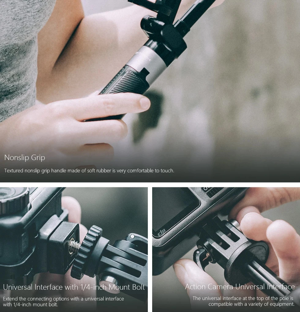 PGYTECH экшен камера расширение Полюс штатив плюс селфи палка для GoPro Hero7 черный Insta360 One X DJI Osom экшн Спортивная камера