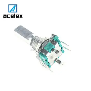 

5PCS Half axis rotary encoder,handle length 20mm code switch/ EC11 / digital potentiometer with switch 5Pin