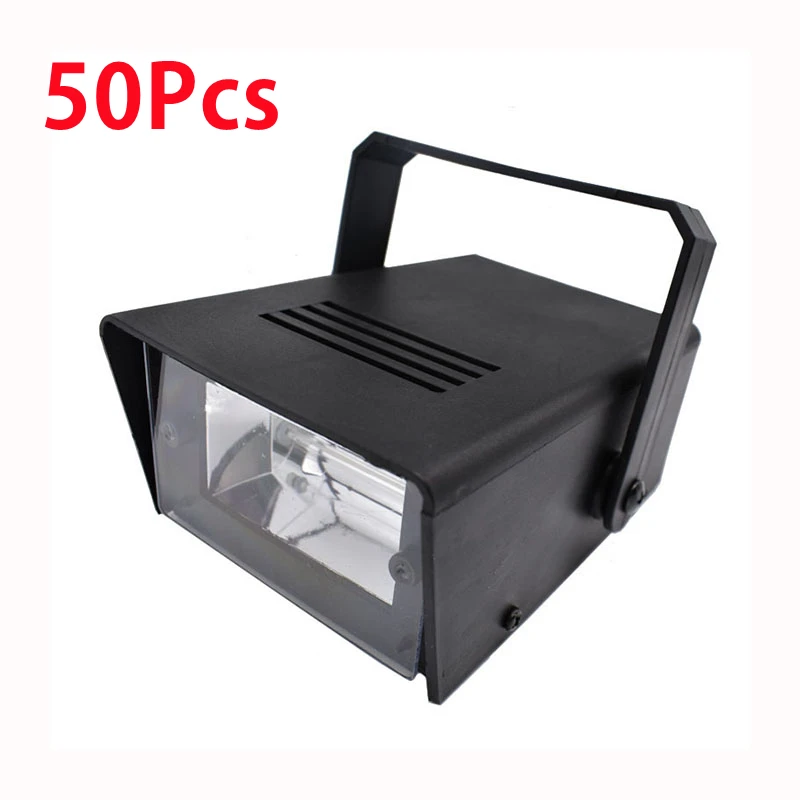 50 Pieces Powerful Mini LED Strobe Lights DJ Disco KTV Party Bar Club