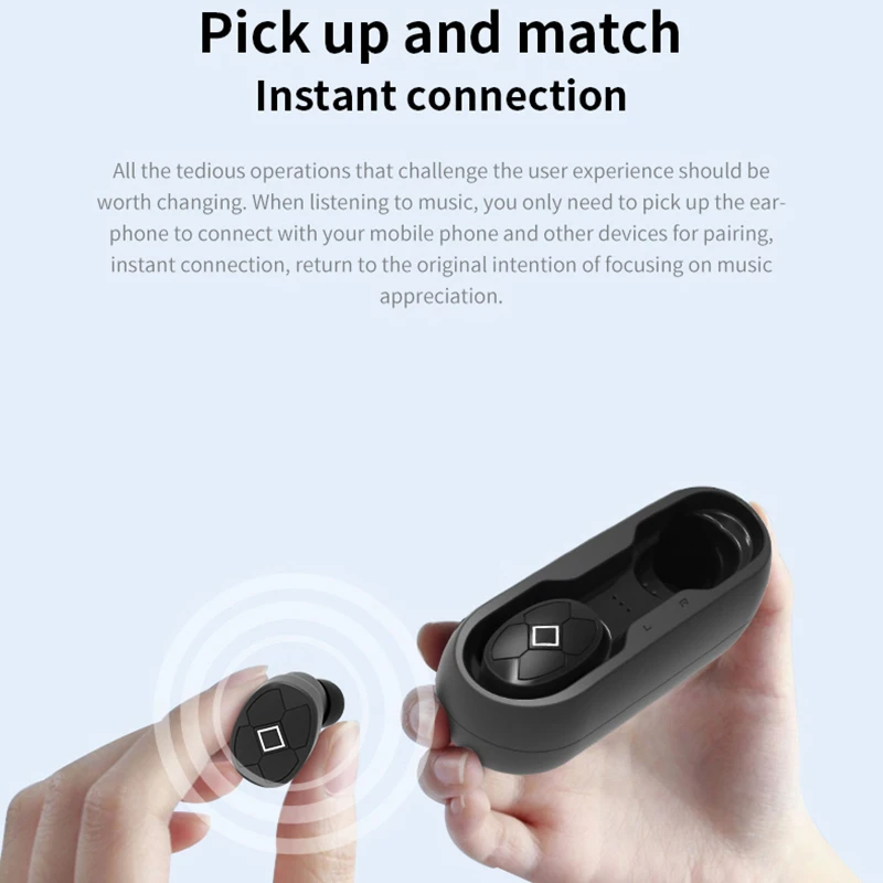 VAORLO TWS 5 0 Bluetooth Earphone Wireless Stereo Earbuds With Charge Box HIFI Top Sound Quality Sport Headset For iPhone Xiaomi
