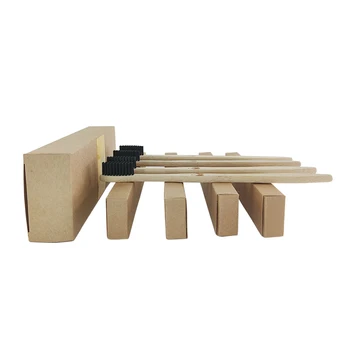 

4 PCS Environmentally Wood Rainbow Toothbrush Set Bamboo ToothBrush Bamboo Fibre Wooden Handle Tooth brush Whitening Rainbow