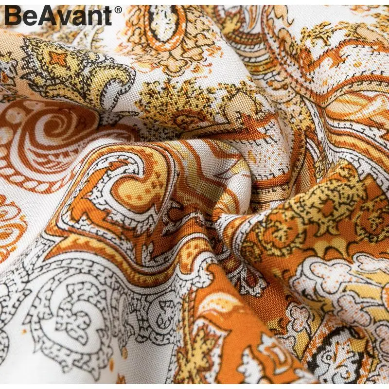 BeAvant сексуальное летнее женское платье в стиле бохо с v-образным вырезом, плиссированное платье с высокой талией и цветочным принтом, повседневное праздничное весеннее Хлопковое платье с запахом для вечеринки